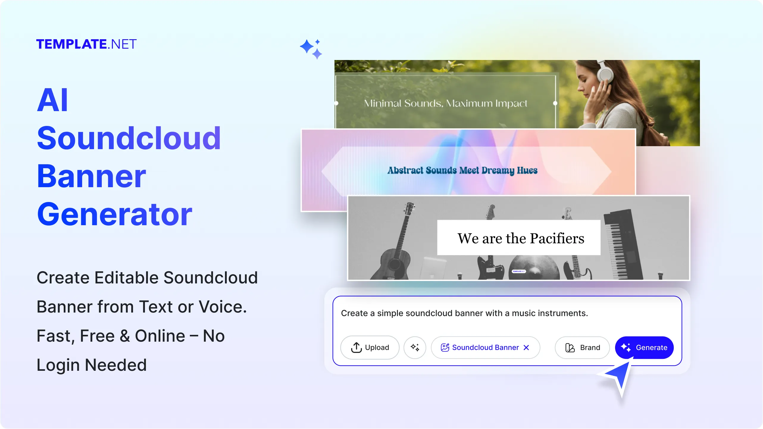 Free AI SoundCloud Banner Generator, Online SoundCloud Banner Maker Tool
